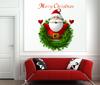 Nova [MT1035] Pintura decorativa de Papai Noel moderna para sala de estar, janela de vidro, porta, fundo de parede removível