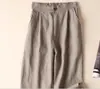 Pantalones Anchos Nuevos 2026 para Mujer, Pantalones de Algodón y Lino de Verano Nuevos de Moda, Pantalones Sueltos de Lino para Estudiantes, Pantalones Casuales