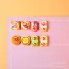 Brinquedos de Comida em Miniatura Simulados, Acessórios de Resina, Enfeites DIY de Bolo de Creme, Pacote de Material de Cola de Creme Desenho Animado
