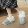 Fábrica de Zapatos Qidan Pantuflas de Algodón para Mujer en Otoño e Invierno Hogar Interior Forradas de Felpa Calientes Suela Gruesa Calzado Exterior Antideslizante Zapatos de Algodón de Bolsillo para Mujer