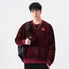 Sudadera Redonda para Hombre Marca de Moda 2025 Elegante Otoño e Invierno Nueva Ropa Interior Casual Bonita Camisa Base de Manga Larga Tendencia