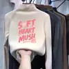 Roupa de baixo feminina com forro de fleece, novo estilo outono/inverno, roupa íntima para meninas pequenas, camiseta de manga comprida moderna e quente, top casual