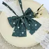 Original Jk Color Sólido Estilo Universitario Niña Corbata de Moño Japones Corazón Moño Accesorio Uniforme de Marinero Pluma Cuello Plano de Esquina Flor