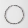 Pulseira de Aço Inoxidável, Estilo Europeu e Americano, Pulseira de Corrente Lisa Hip-Hop Ousada 1:1 para Homens, Não Desbota ao Tomar Banho