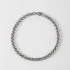 Pulseira Masculina de Aço Inoxidável Corrente Cubana Hip-Hop Dominadora Europeia e Americana Pulseira de Corrente Lisa Pulseira Masculina de Aço Titânio Não Desbota Após o Banho