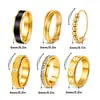 Nuevo Anillo Giratorio de Acero Inoxidable Incrustado con Diamantes Apilable Liso para Mujer Set de Joyería de Lujo Ligero