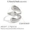 Anillos con un Toque de Lujo de Nicho, Empaque de Joyería Estilo Ins de Lujo Ligero, Joyería Geométrica Hueca para Mujer, Venta al por Mayor Transfronteriza de Verano