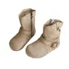 Botas Birkenstock para Niñas Otoño/Invierno 2026 Nuevas Botas Martin Vintage para Niños con Suelas Suaves, Botas de Media Caña Súper Elegantes para Bebés