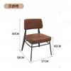 Mesa y Sillas de Restaurante Café Estilo Retro Occidental Mesas y Sillas de Restaurante de Música Combinación de Mesa y Silla de Bar Mesa de Bistro de Madera Maciza Comercial