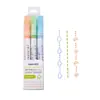 Xingmiao Caneta Roller Linear Design Secagem Rápida Caneta Renda Marca-Chave Contorno Curva Marcador Destaque Pintado à Mão