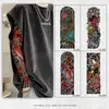 Pegatina de tatuaje temporal Qinglong estilo japonés Hannya Koi Sakura Geisha floral de brazo completo, impermeable y de larga duración, para hombres y mujeres