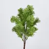 Plantas Verdes Simuladas, Grama de Pinheiro, Grama de Musgo, Cola Macia, Plantas de Sala de Estar Interna de Alta Qualidade, Arranjos de Flores, Folhas Verdes e Acessórios