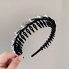 Diadema de Cara de Dibujos Animados para Mujeres, Diadema Antideslizante Dentada para Cabello Roto, Pasador Lindo para el Cabello