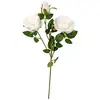 Ramo de Plástico de San Valentín con Rosas Decoración para el Hogar Flores Artificiales Sala de Estar Mesa de Comedor Arreglo Floral Decoración con Flores Secas