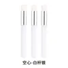 Cepillo Limpiador Nasal de Plástico Hueco, Cepillo Mousse para Eliminación de Acné y Puntos Negros, Cepillo Manual para Limpieza Facial, Pincel de Maquillaje con Tubo de Aluminio Rosa Dorado
