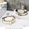 Venda por atacado urso caixa de sabão dupla camada doméstica criativa dreno caixa de sabão vaso sanitário luz estilo de luxo personalizado cerâmica criativa personalizada