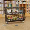 Prateleiras de salgadinhos de supermercado, bebidas da moda, pequenos itens alimentícios, expositores de brinquedos, balcões de caixa de lojas de conveniência, prateleiras de armazenamento de várias camadas