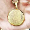 Colgante de acero de titanio directo de fábrica Etiqueta de maldición Lurangama Colgante de collar de acero inoxidable 18K no se decolora
