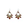 Aretes colgantes de metal exagerados con borla de gota de agua, gancho para la oreja, estilo nacional femenino, retro, temperamento, aretes con diseño de personalidad, fabricantes de aretes