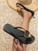 Pantuflas para Mujer, Chanclas para Uso en Exteriores, Chanclas Planas Antideslizantes de Verano, Pantuflas para Mujer, Ropa de Verano para Exteriores, Chanclas de Playa