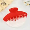 Grampo de Cabelo Semi-Circular de Acetato Cor Sólida Estilo Francês, Presilha de Cabelo Fashion e de Alta Qualidade para um Look Elegante, Realçando o Volume na Parte de Trás da Cabeça