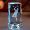 Nuevos Adornos de Cristal de Tenis Regalos de Cumpleaños Luminosos Souvenirs de Eventos de Competición Deportiva Grabados Hechos a Mano