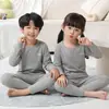 Conjunto de Ropa de Otoño para Niños, Ropa Interior Térmica de Lana y Seda para Niños y Niñas, Conjunto de Ropa Interior Caliente de Invierno para Niños Pequeños, Adolescentes y Estudiantes de Primaria