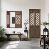 Estética de Família Canção Estilo Antigo Portas e Janelas Divisória de Tela Leste Treliça de Flores Envelhecida Dobrável Porta de Madeira Velha Estilo Chinês Portas e Janelas com Treliça de Flores