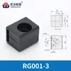 Pieza de Fijación de Barra de Bloqueo Rg001-1-2-3-4-5-6 Plástico Nylon Negro Accesorio de Barra de Conexión para Caja de Distribución Rittal