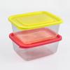Caja de Conservación Transparente de Plástico para Refrigerador Rectangular Portátil para Exteriores Picnic Lonchera Doméstica Sellada para Alimentos Lonchera