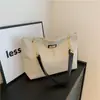 Bolso Tote de Moda Sencillo de Gran Capacidad 2024 Verano Nueva Moda Viajero Retro Moda Bolso de Hombro Portátil