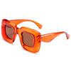 Liquidación 3386 gafas de sol inflables tipo caja y2k transfronterizas europeas y americanas Amazon retro UV400 anti-ultravioleta tendencia