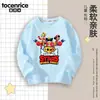 Camiseta de manga larga para niño de Brawl Stars, camiseta básica fina de algodón para niño, ropa de primavera y otoño para niño