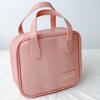 PU Bolsa Quadrada Portátil Bolsa de Lavagem Portátil Feminina Advanced Sense Acessórios de Viagem À Prova D'Água Bolsa de Armazenamento de Artigos Cosméticos