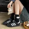 Meias de Lã Quentes para Outono e Inverno, Meias de Meia-Perna Femininas Fofas com Pompons de Pelo Estéreo, Meias Grossas Femininas Estilo Preppy
