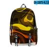 Bolsa de Viagem Estudante Escolar Bolsa de Viagem Tie-Dye Gradiente de Cor Nova Chama Estampa Digital 3D Transfronteiriça