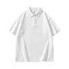 Camisa Polo Masculina Xinghai Pengyun Masculina Manga Curta Verão Cor Pura Pesada Gola Polo Camiseta Masculina Top Camisa de Publicidade Moderna