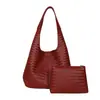 Bolso Elegante y de Moda con Textura Tejida 2026 Nueva Tendencia de Otoño Bolso de Hombro Único Bolso Tote Casual de Gran Capacidad Bolso de Axila