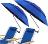 Sombrilla de Playa de Doble Capa Transpirable de 23 pulgadas con Pinza, Ajustable 360 grados y Conveniente
