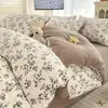 Conjunto de Roupa de Cama Desenho Animado Primavera 2026 Conjunto de Quatro Peças Estilo Fresco Lençol Capa de Edredom Roupa de Cama Nantong Conjunto de Três Peças para Dormitório 4