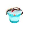 Cubeta para Cebo Grande Catch the Sea con Tapa, Correa para Cebo de Pesca Antiadherente y Cubeta para Cebo, Estilo Profundo, Se Puede Llevar en la Espalda, Cubeta Plegable Equipo de Pesca