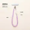Chaveiro de Pedra de Cristal Natural Runya, Pingente de Celular Anti-Perda, Cordão Chaveiro Desmagnetizador de Cascalho Atacado