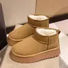 Botas de Nieve Estilo Pan para Mujer 2026 Nuevo Modelo Popular Zapatos de Felpa para Mujer Invierno Suela Gruesa Impermeables Antideslizantes Cálidos Zapatos de Algodón