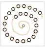 Cadena de Cintura de Gota de Aceite de Doble Cara Fina para Mujer Cinturón Metálico Todo Fósforo Cinturón para Vestido para Mujer Alargado para Chica Gordita Cinturón Decorativo para Pantalones