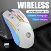 Ratón inalámbrico transfronterizo con Bluetooth, modo dual, silencioso, recargable, para escritorio, portátil, para casa y oficina, venta al por mayor
