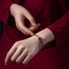 Pulsera S925 Plata Zodiaco Tibetano con Nudo Vajra de Nueve Capas y Cuerda de Cinco Colores para Mujer, Venta al por Mayor