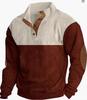 Otoño e Invierno nueva chaqueta exterior para hombre de venta caliente transfronteriza Amazon de pana casual con cuello alto suéter de manga larga en stock