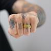 Anillo de acero de titanio Vikingo Lune transfronterizo nórdico directo de fábrica, personalidad neutra, tuerca hexagonal, joyería de mano