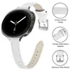 Adequado para pulseira de couro nova do Samsung Watch 8/9, pulseira de relógio de couro de cauda pontiaguda universal para Watch 8 Classic