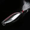 Nuevo cebo falso biónico de punto rojo con lentejuelas Luya de metal para pesca de lubina.